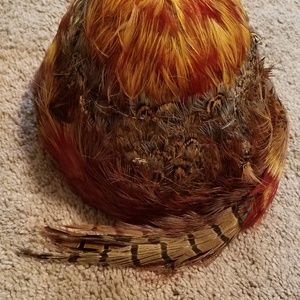 Vintage feather hat circa 1940s 1950s